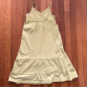 H&M girls Size 8-10 yellow line green sundress